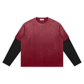 Unisex Vintage Wash Distressed Layer T-Shirt
