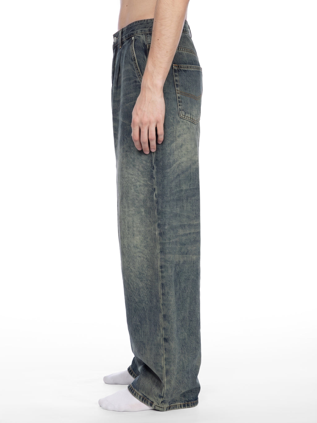 Men's Vintage Wash Denim Jeans