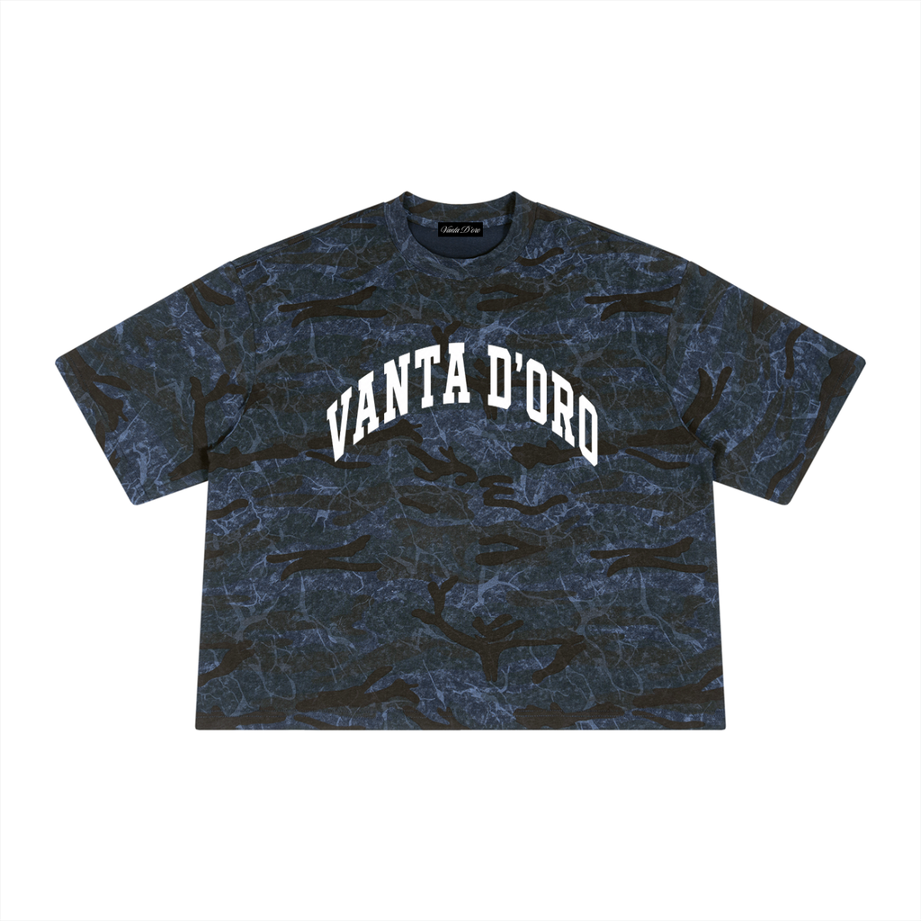 Unisex Boxy Camo Print T-Shirt