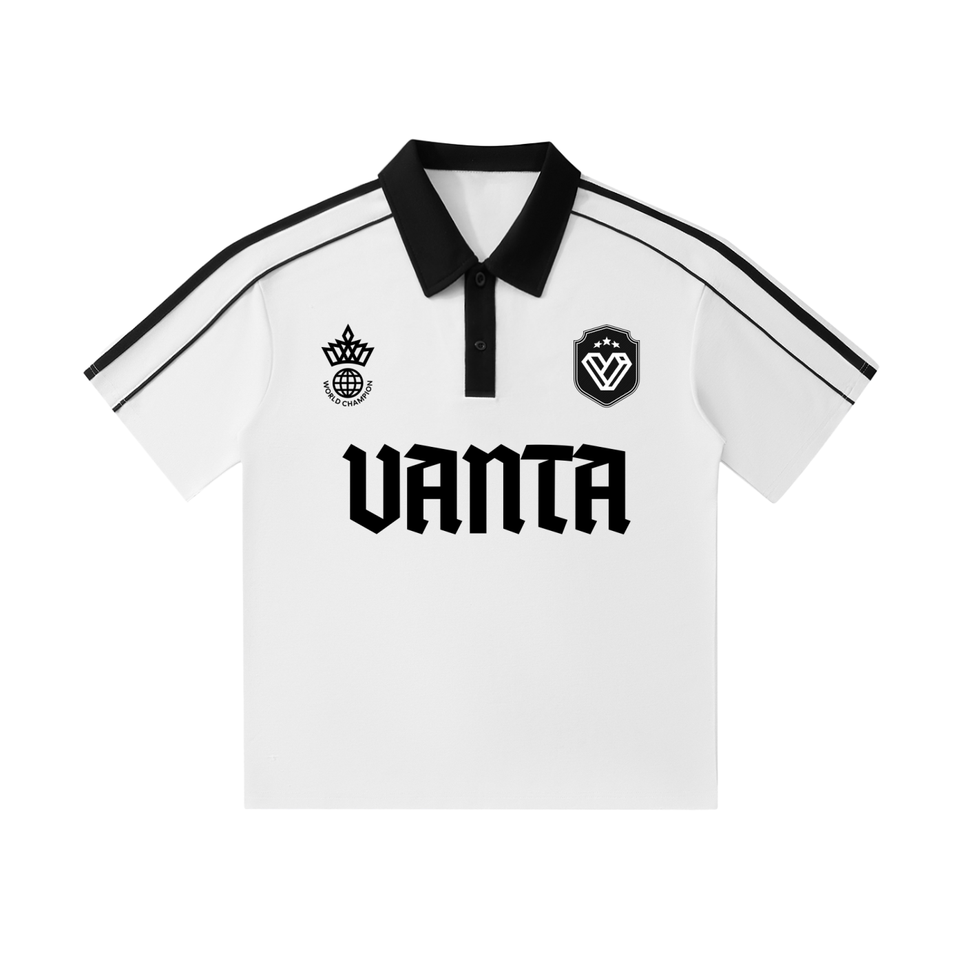 Contrast Collar Short-Sleeve Polo Shirt