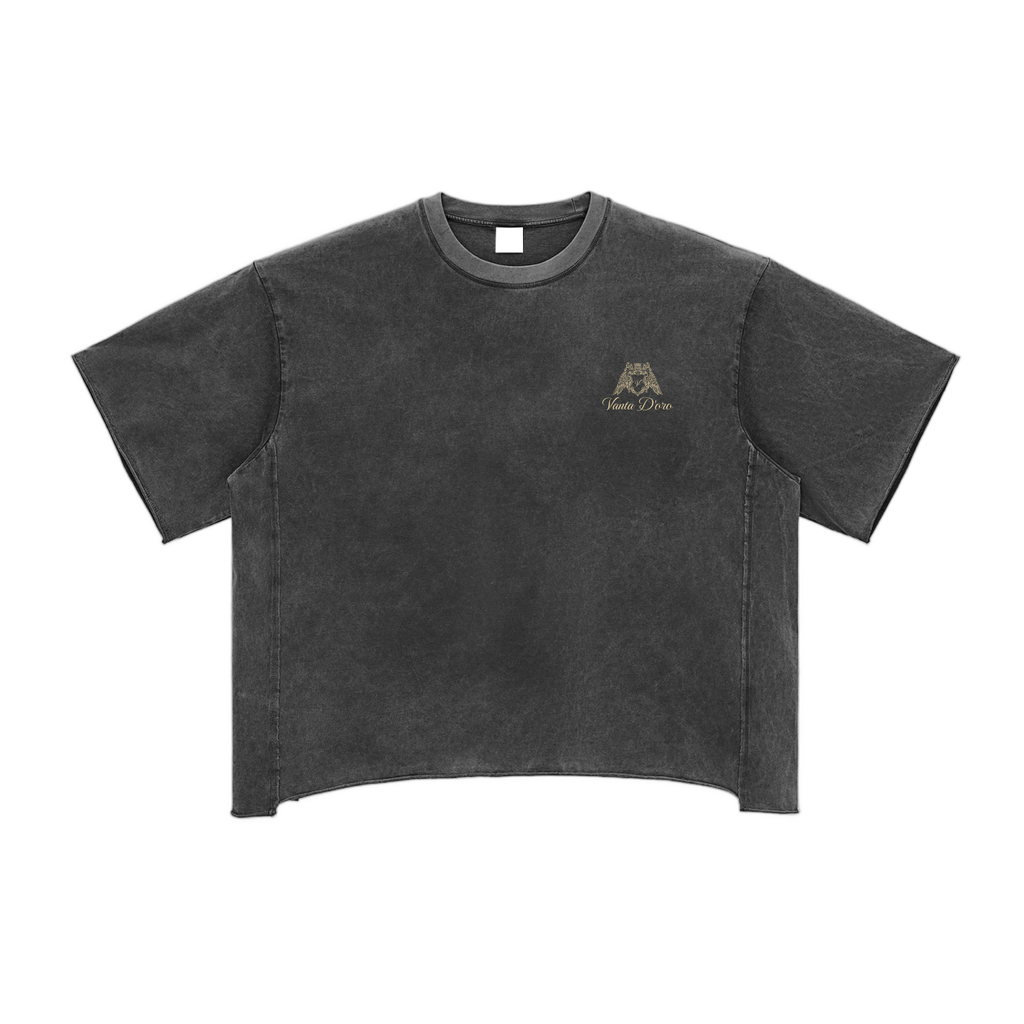 Raw Edge Snow Washed Boxy T-Shirt