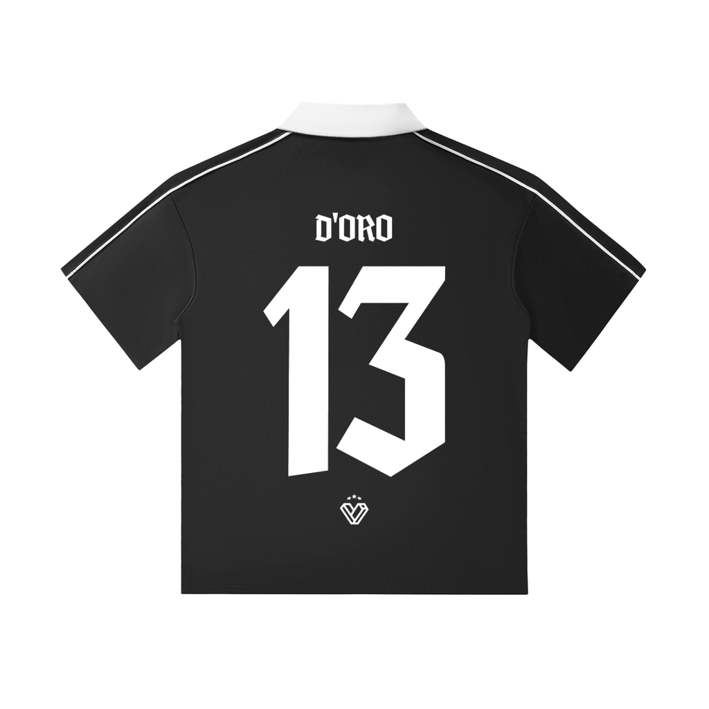 Contrast Collar Short-Sleeve Polo Shirt