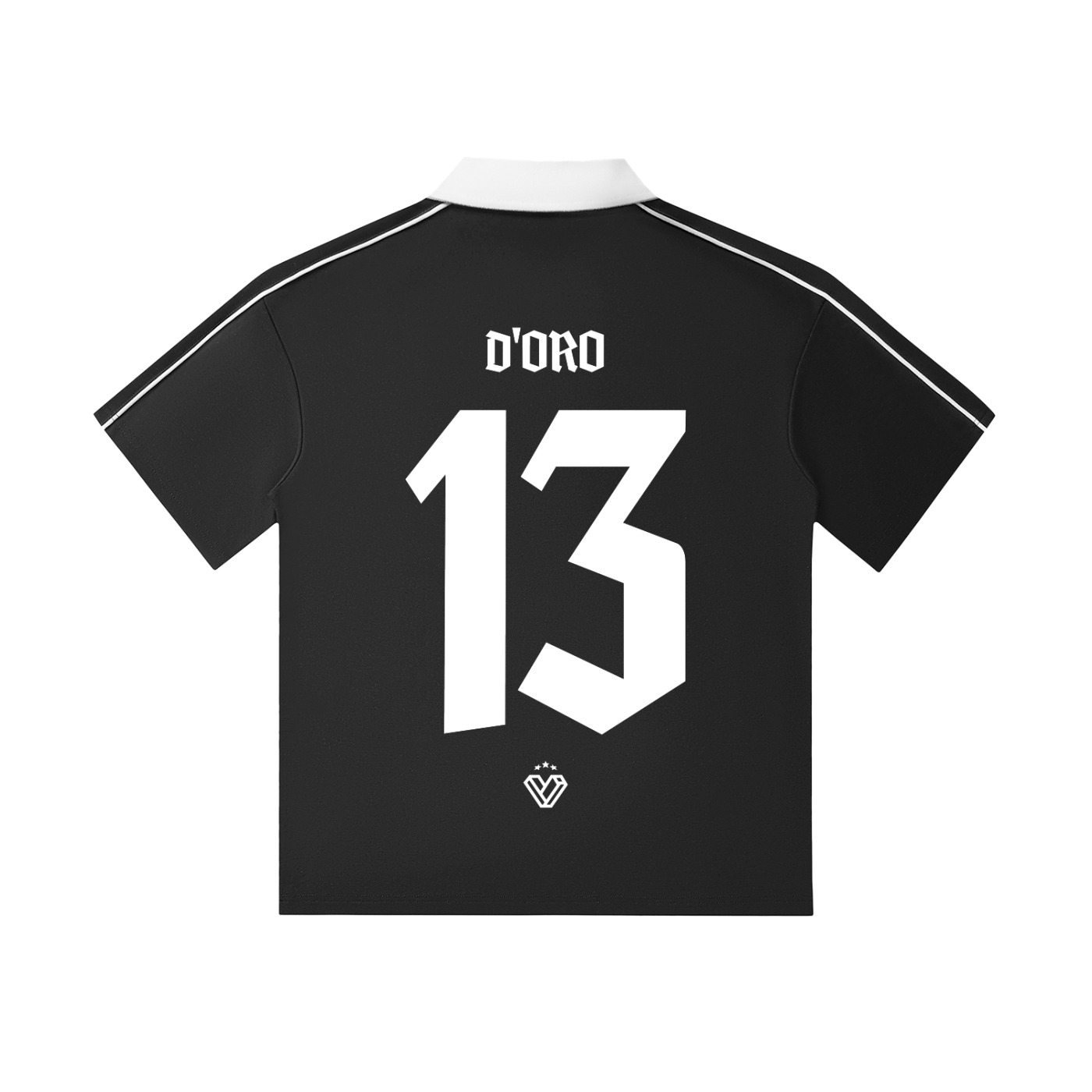 Contrast Collar Short-Sleeve Polo Shirt
