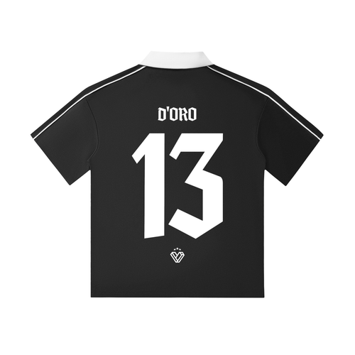 Contrast Collar Short-Sleeve Polo Shirt