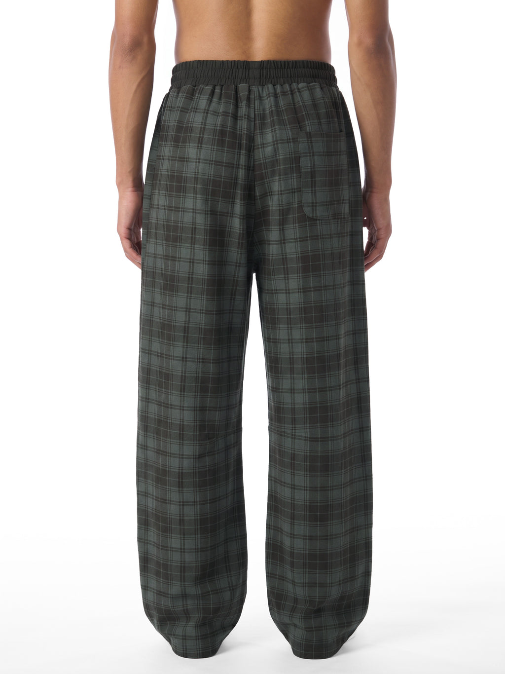 Unisex Plaid Straight Leg Pants