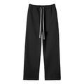 Streetwear Unisex Solid Color Fleece Straight Leg Pants