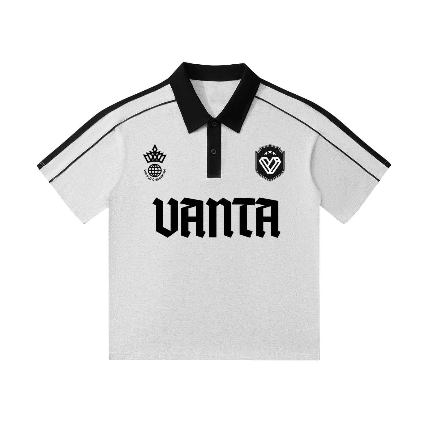 Contrast Collar Short-Sleeve Polo Shirt