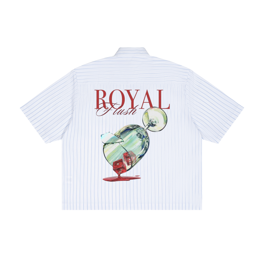 Unisex Striped Boxy Button-Up Shirt