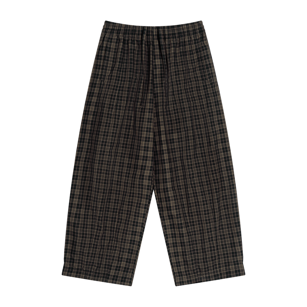 Plaid Wide Leg Pants