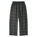 Unisex Plaid Straight Leg Pants