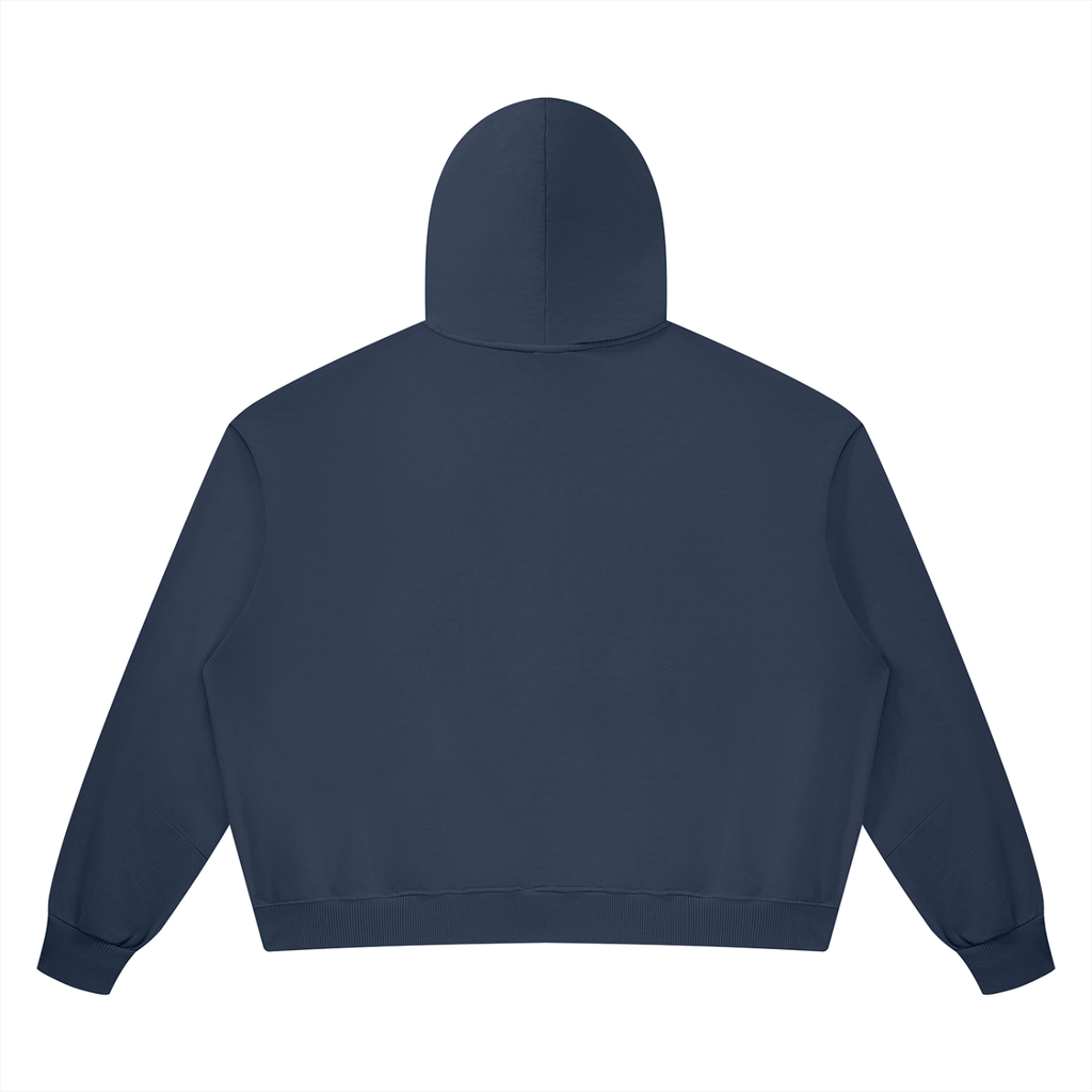 Unisex Vintage Wash Boxy Full Zip Hoodie