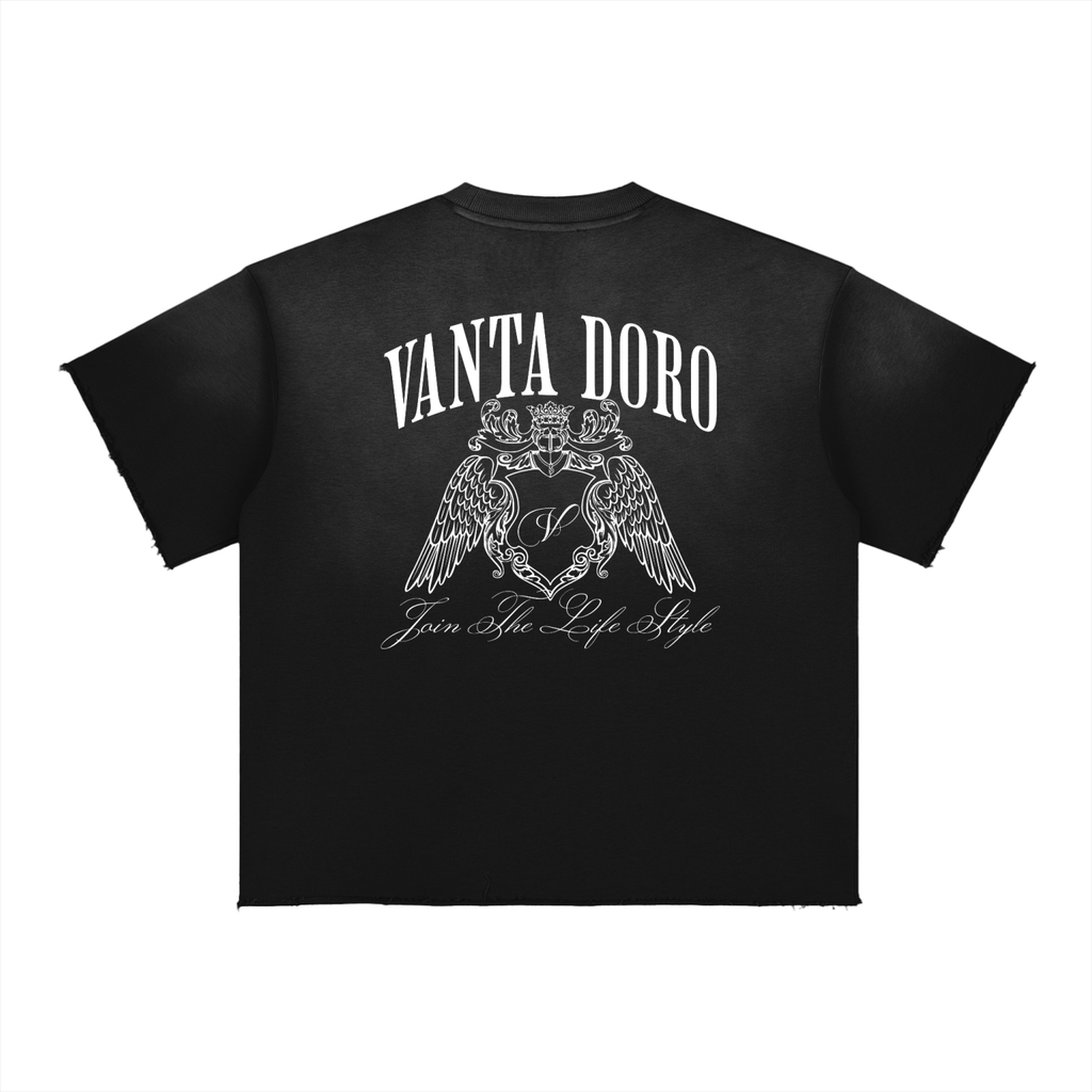 Sun Fade Raw Edge T-Shirt