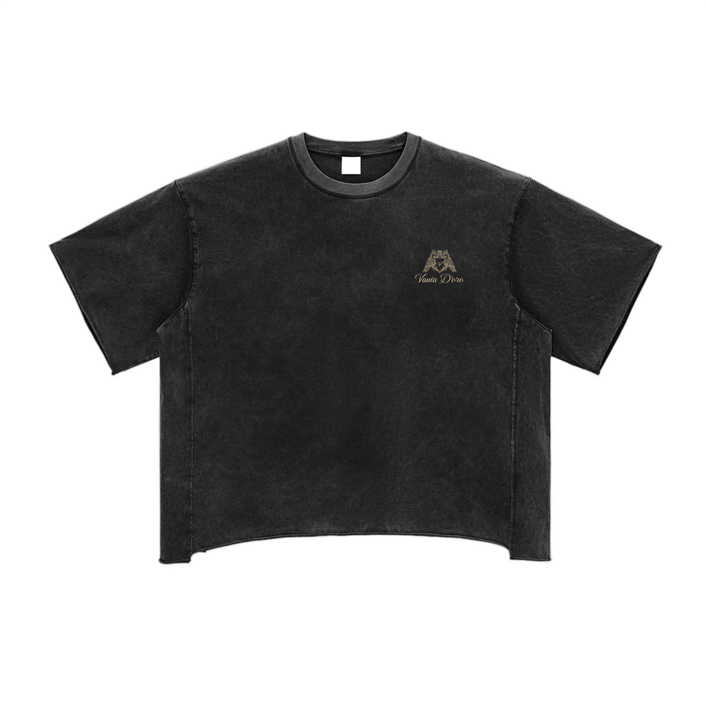 Raw Edge Snow Washed Boxy T-Shirt