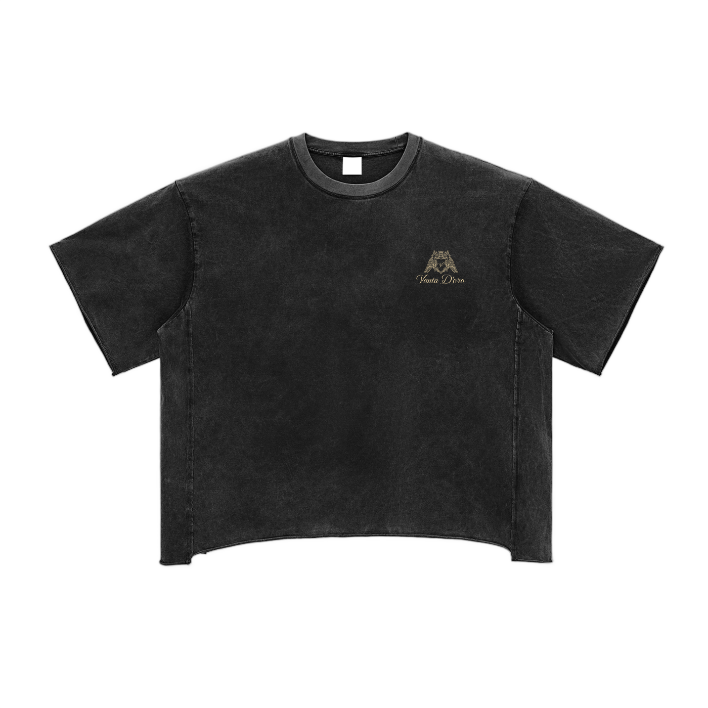 Raw Edge Snow Washed Boxy T-Shirt