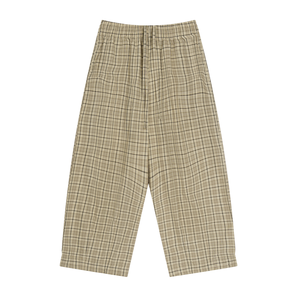 Plaid Wide Leg Pants