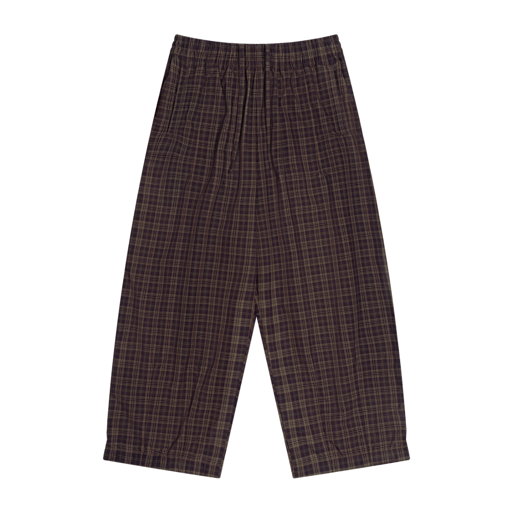 Plaid Wide Leg Pants