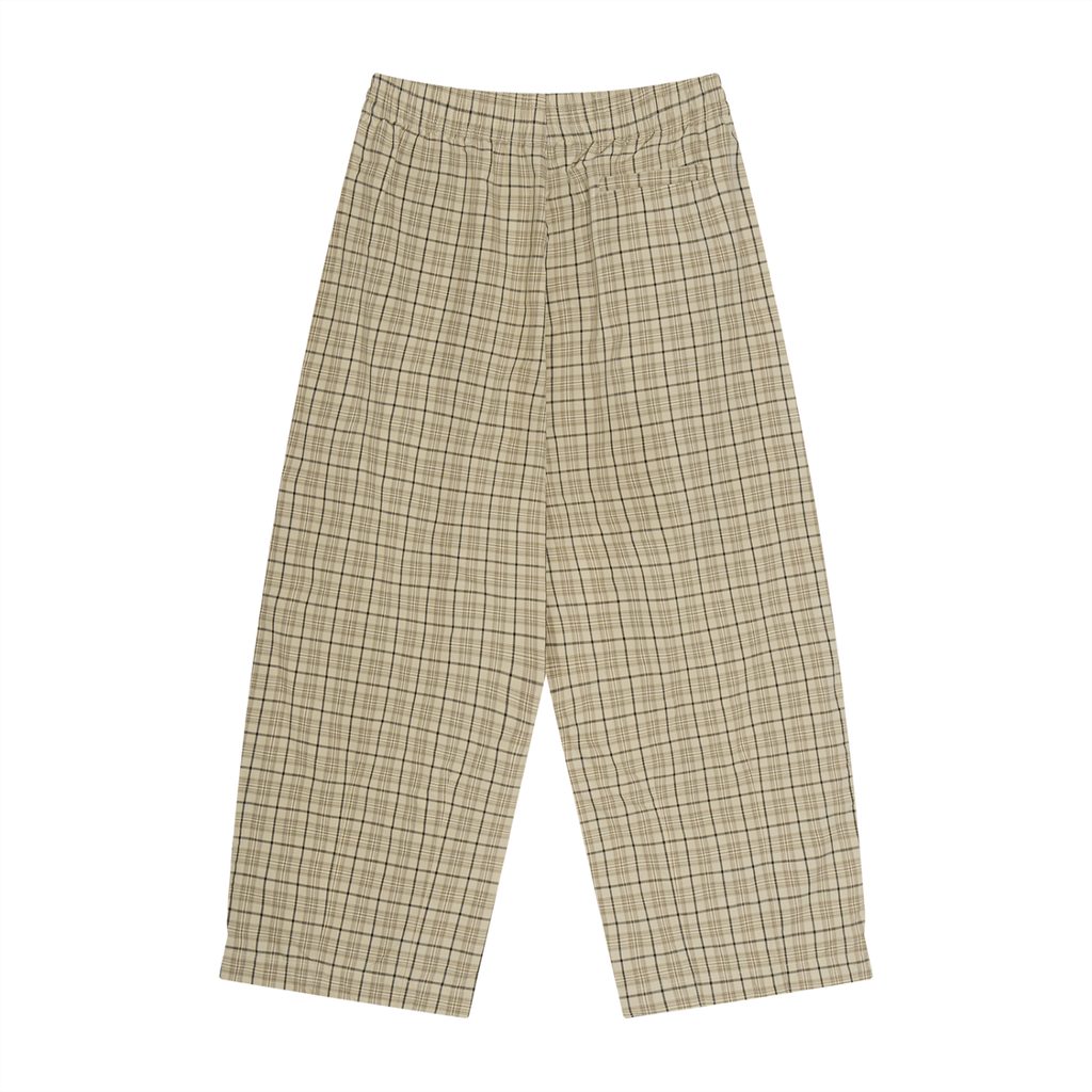 Plaid Wide Leg Pants