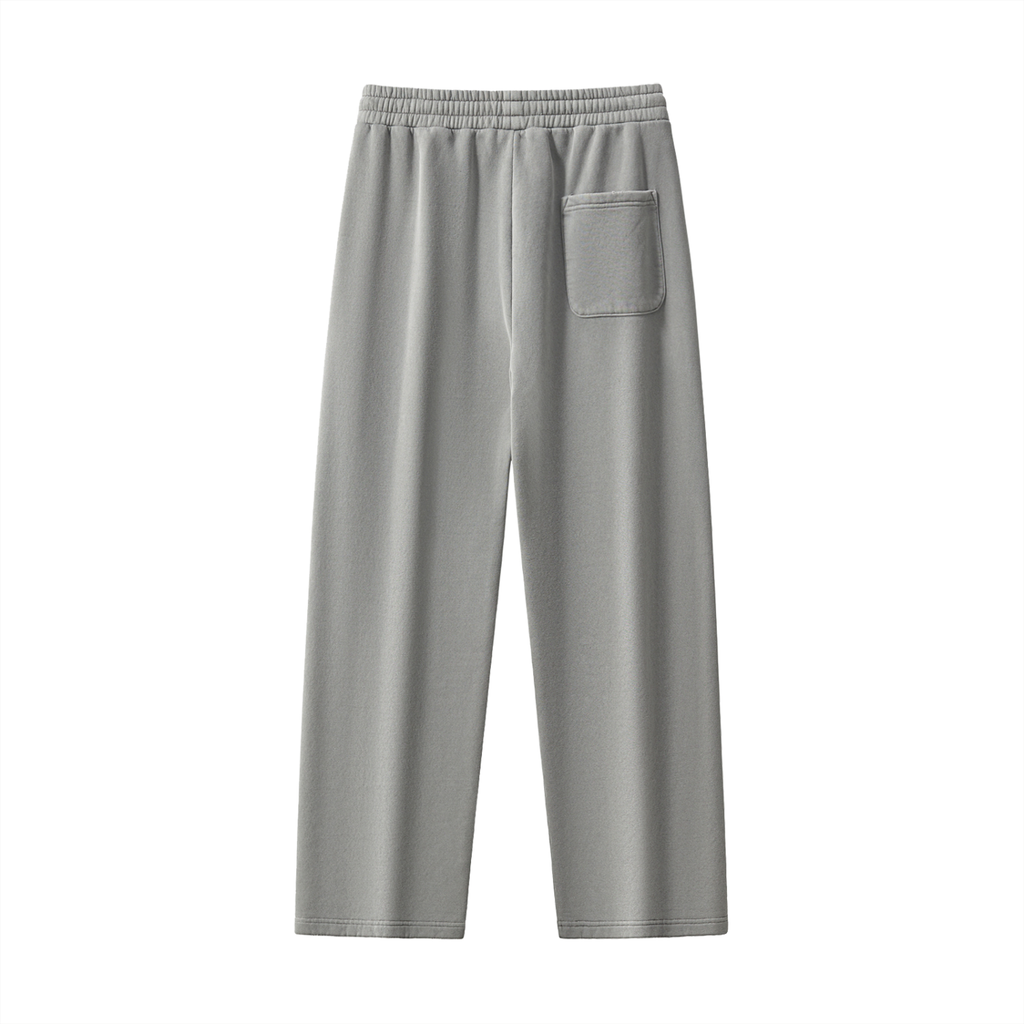 Frayed Enzyme Washed Fleece Sweatpants