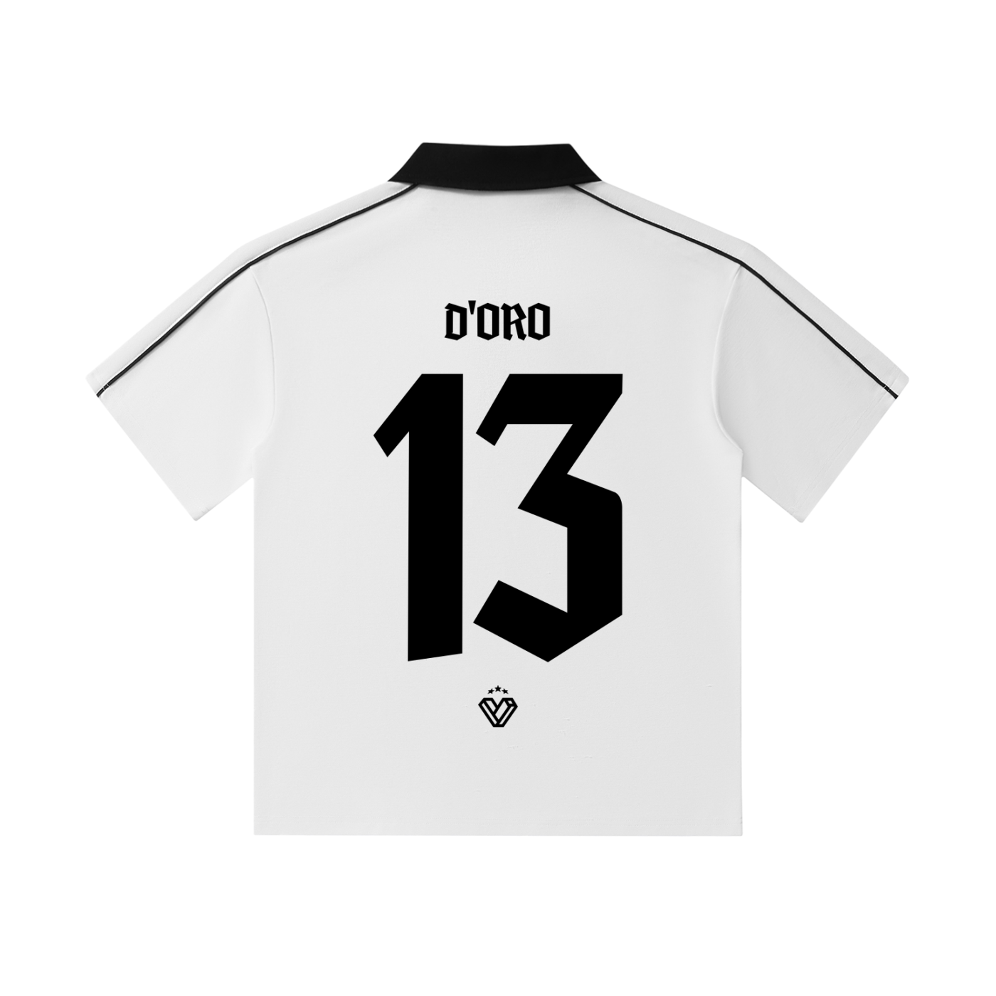 Contrast Collar Short-Sleeve Polo Shirt