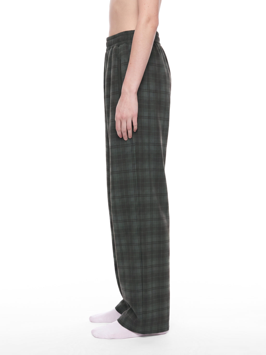 Unisex Plaid Straight Leg Pants