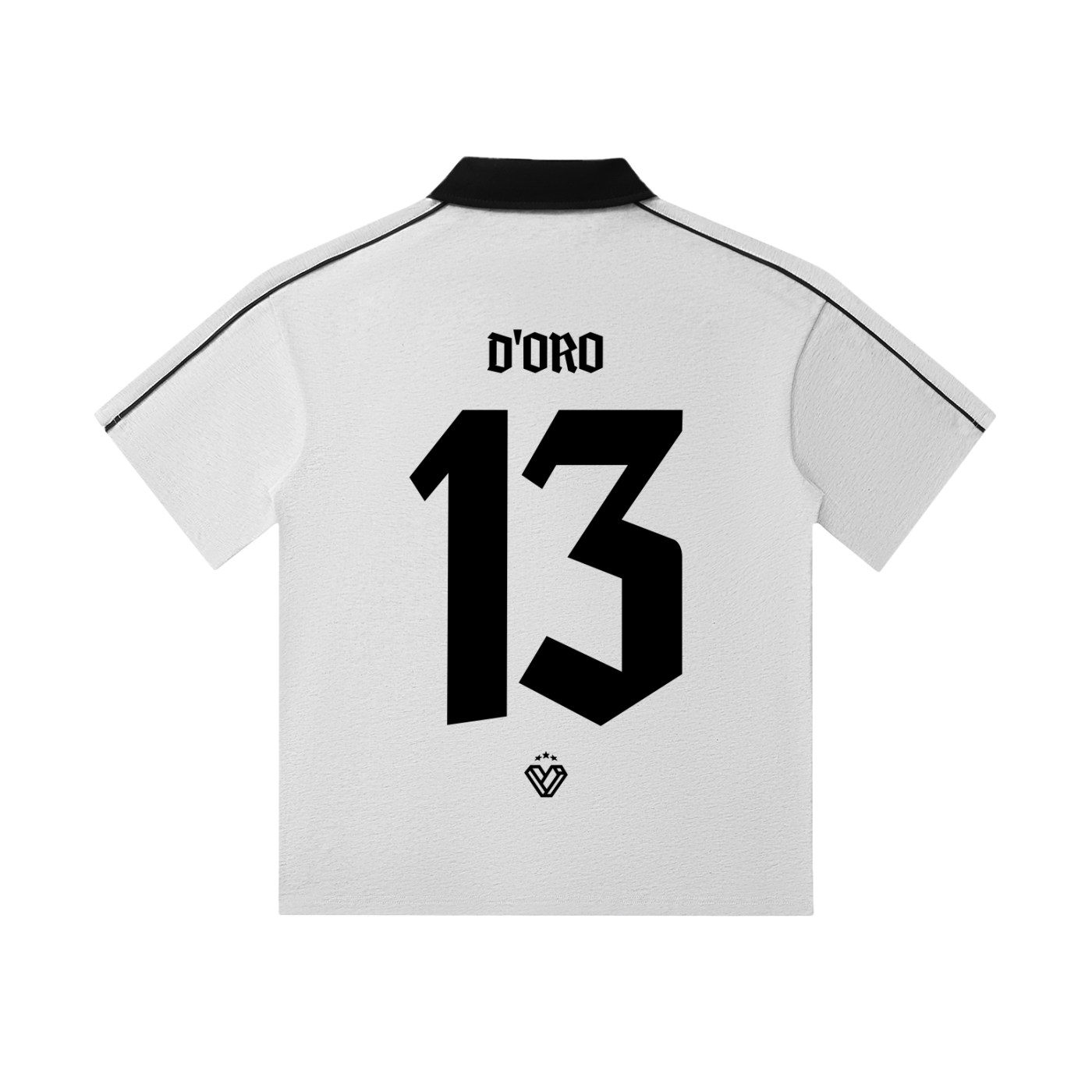Contrast Collar Short-Sleeve Polo Shirt