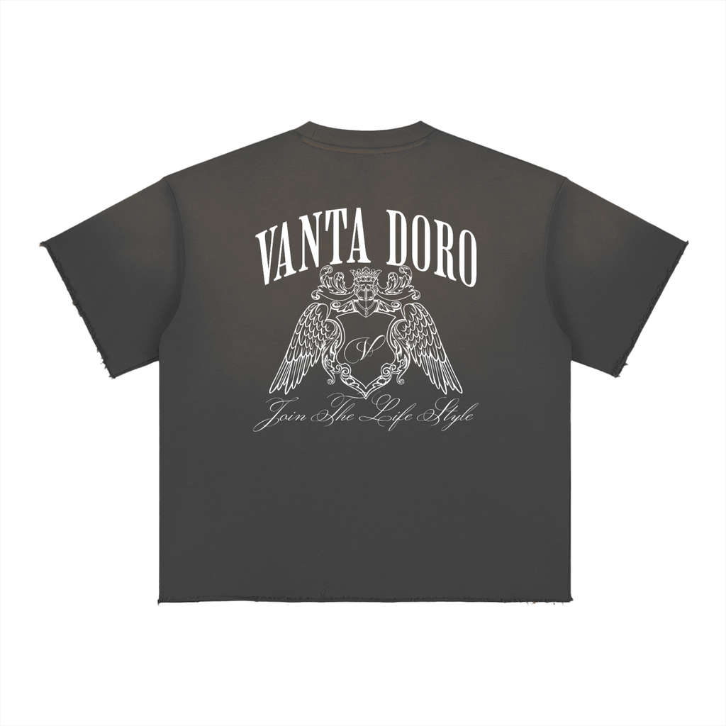 Sun Fade Raw Edge T-Shirt