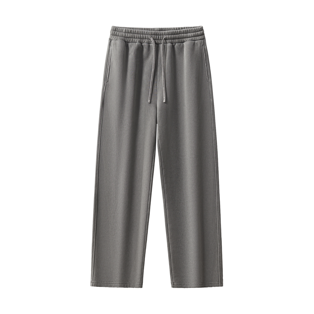 Frayed Enzyme Washed Fleece Sweatpants