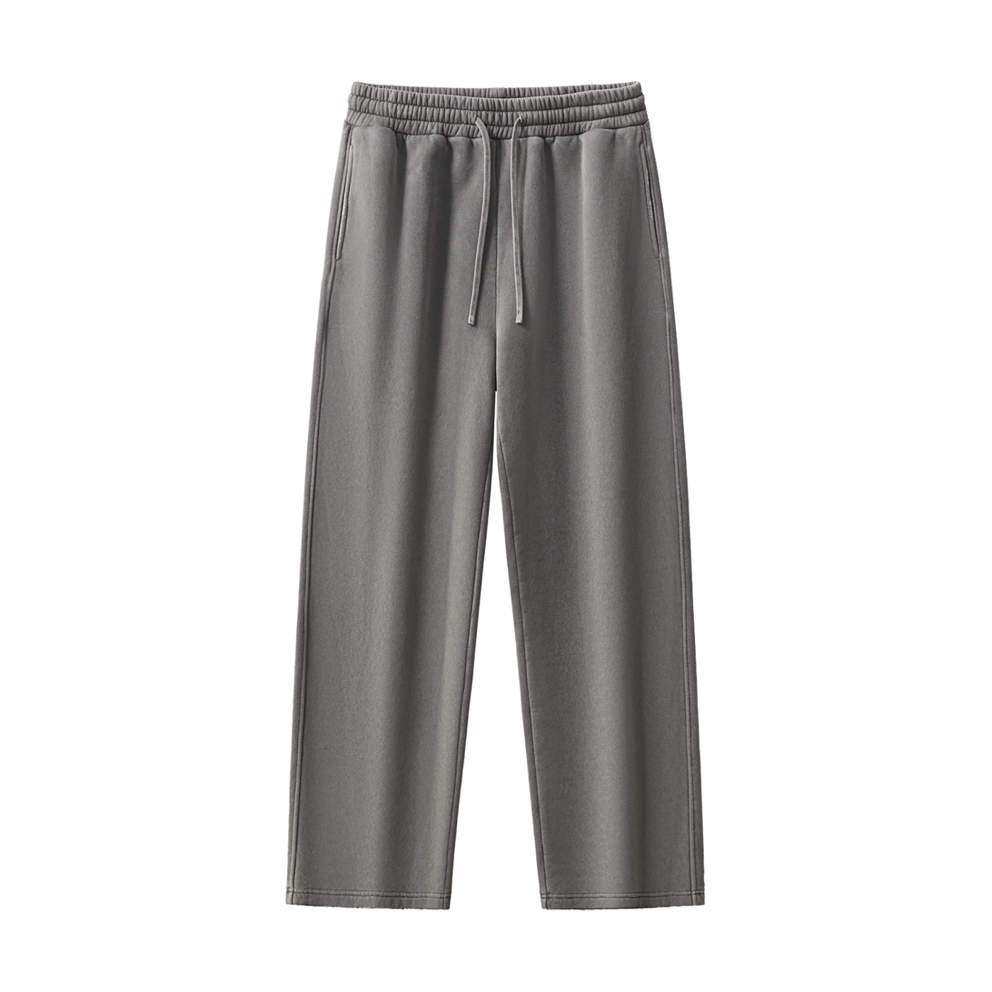 Frayed Enzyme Washed Fleece Sweatpants