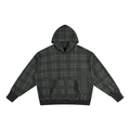Unisex Plaid Color Block Hoodie