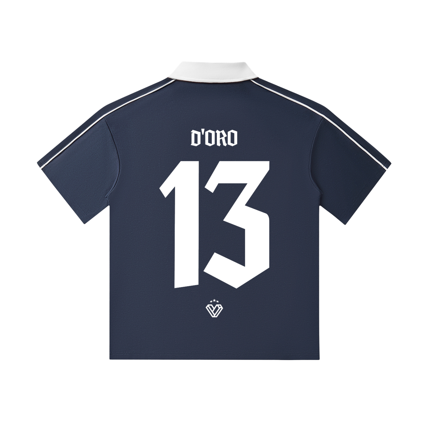 Contrast Collar Short-Sleeve Polo Shirt