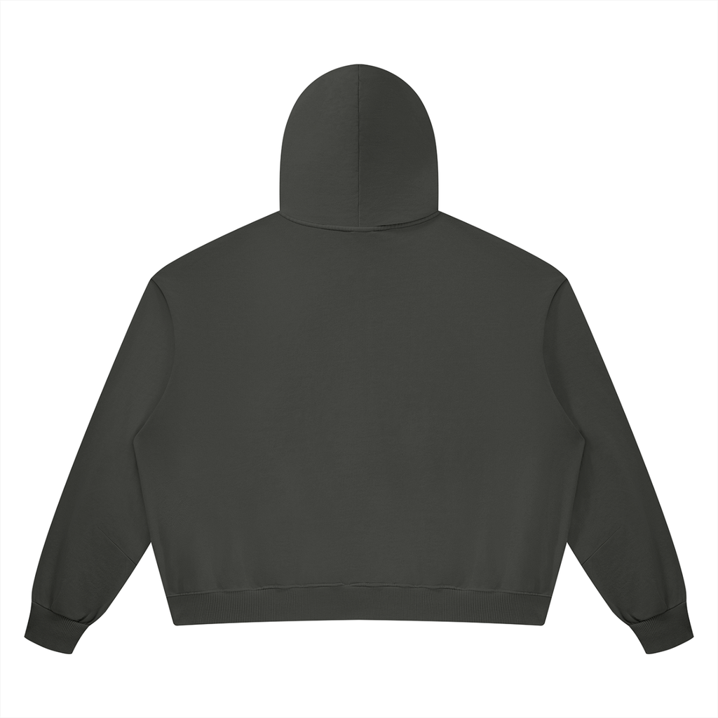 Unisex Vintage Wash Boxy Full Zip Hoodie