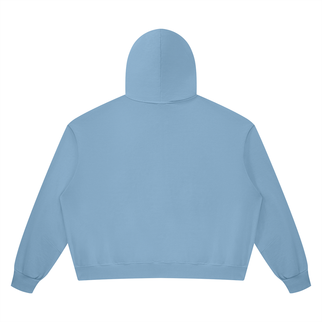 Unisex Vintage Wash Boxy Full Zip Hoodie
