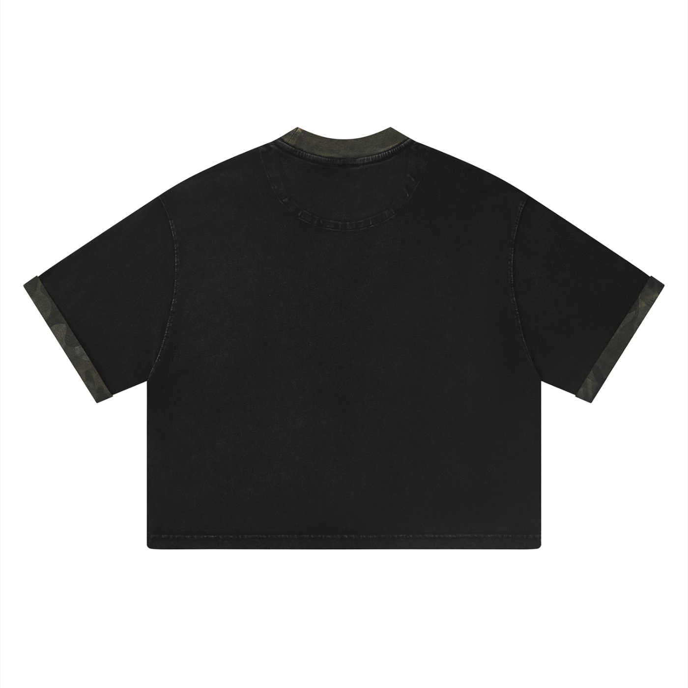 Mineral Washed Boxy Panel T-Shirt