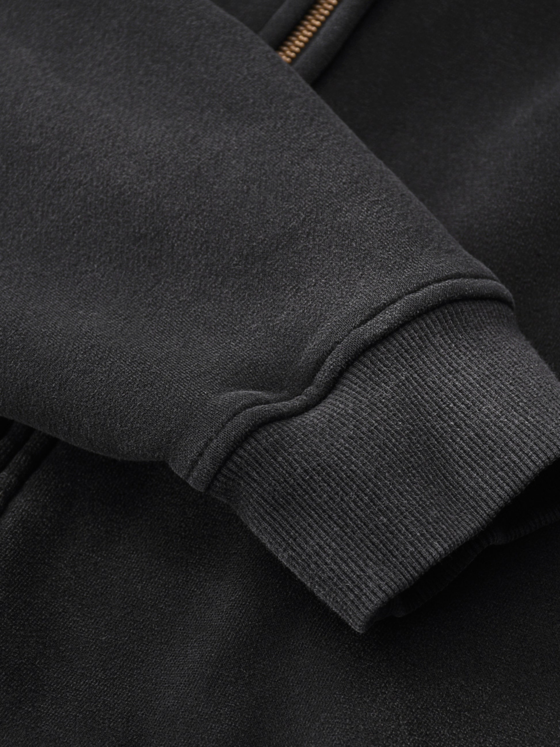 Sunfade Two-way Zipper Boxy Hoodie