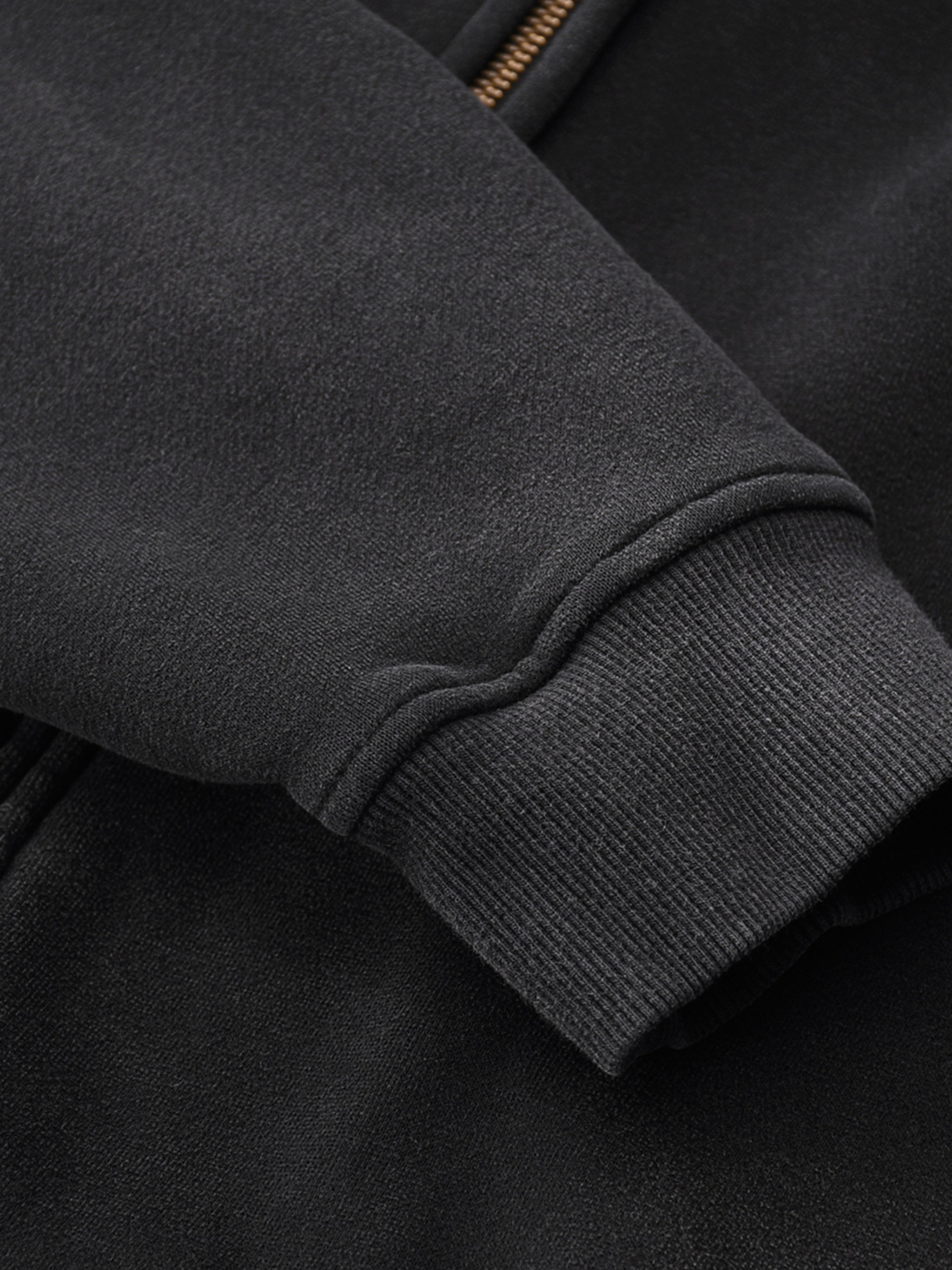 Sunfade Two-way Zipper Boxy Hoodie